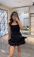 Saia preta Babados Sofi