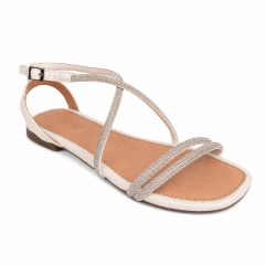 Sandália Rasteira Nice OffWhite - Allure