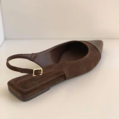 Imagem do Slingback Bico Fino Marrom Allure