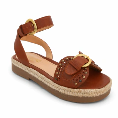 Sandália Flatform Allure Terracota - loja online
