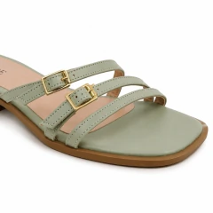 Sandália Salto Baixo Allure Oliva - Allure