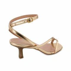 Imagem do Sandália Feminina Allure Salto Taça Ouro Light