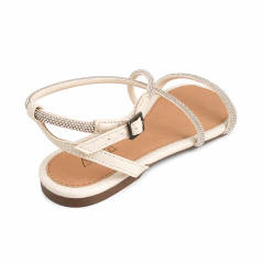 Sandália Rasteira Nice OffWhite - loja online