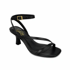 Sandália Feminina Allure Salto Taça Preto - loja online