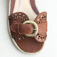Sandália Flatform Allure Terracota - comprar online