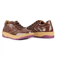 Tênis de Couro Orcade Café na internet