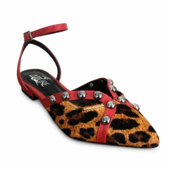 Imagem do Slingback Allure Animal Print com Tachas