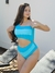 MAIO NULA MANGA DOIS TONS AZUL - comprar online