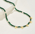 Collar verde corazones - comprar online