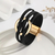Pulsera Cercle negra - comprar online