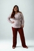 PIJAMA FEMININO GOLA REDONDA COM CALÇA PLUS SIZE