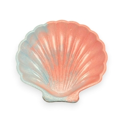Concha Marina Azul Celeste/Rosa Algodón de Azúcar