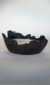 Bowl concreto com vela 26x12 cm altura (preto)