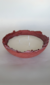 Bowl concreto com vela 18x9 cm altura (vermelho) - comprar online