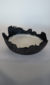 Bowl concreto com vela 26x12 cm altura (preto) - comprar online