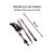 BASTONES DE TREKKING PLEGABLES POR PAR | ROJO - comprar online