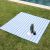 MANTA PICNIC XL - RAYADA CELESTE Y BLANCO