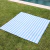 MANTA PICNIC XL - RAYADA CELESTE Y BLANCO - comprar online