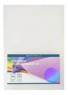 Banner de la categoría Tapas para encuadernar Transparente A4 PAQ X 50 Unidades