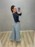 calça pantalona jeans clara camarote na internet