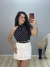 blusa cavada elastico cintura poá - loja online