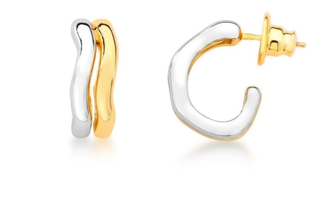 Brinco Argola Curve Duo