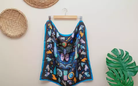 Lenço Estampado Índia