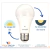 Imagen de Pack X10 Lampara Led 9w Con Fotocelula y Sensor De Luz Dia Noche
