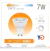 Pack X10 Lamparas Led Dicroicas Gu10 7w Luz Fria/Calida Angulo 38° - tienda online