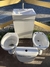 INODORO CORTO+DEPOSITO LOZA+BIDET+VANITORY 50cm