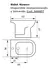Inodoro Largo+Bidet completo Flowater PREMIUM Nowen - Sanitarios Royal