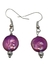 Aros perla de río fucsia