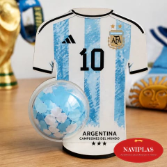 Camiseta sublimable con esfera 6cm x24U. - comprar online