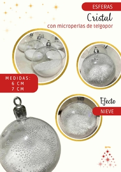 Esferas Traslucidas Transparentes con Telgopor 7cm bulto de 25 unidades - comprar online