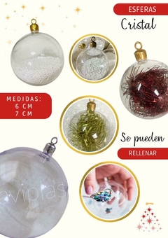 Esferas Traslucidas transparentes 6 cm - Naviplas