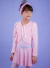 Bailarina vestindo Casaquinho Plush rosa Ballet Infantil | Petit Sous Sus