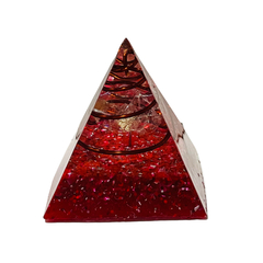 PIRAMIDE TETRAEDRICA ROJA - comprar online