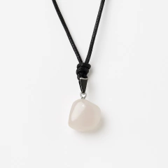 COLLAR CORDON CUARZO ROSA en internet