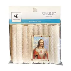 velas novenas de miel - sagrado corazon - comprar online