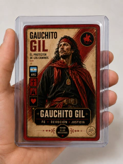 Carta Amuleto Gauchito Gil - Pieza Coleccionable Con Protector Rígido