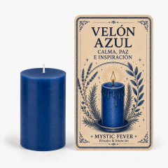 Velón Azul 3 Días – Calma, Paz e Inspiración