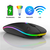 Mouse Sem Fio com Bluetooth Recarregável Wireless Led Rgb Ergonômico