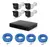 Kit Cftv Completo Anpoe - Dvr + 4 Cameras + 100mts Cabo Rj45