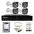 Kit 4 Câmeras Segurança 20m Dvr 4 Canais Com Hd Sata Cor Branco Tudo Forte