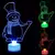 Colorido piscando LED boneco lâmpada, mini luzes noturnas, ornamento de natal, - loja online