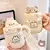 Caneca térmica de urso kawaii, copo de café isolado para bebidas quentes na internet