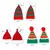 Chapéu de Natal pai-filho com grande pompom, gorro de malha, gorro infantil - loja online