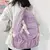 Imagem do Mochila de lona para mulheres, bolsa de ombro antiroubo para meninas adolescente