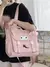 Sacola de crossbody Sanrio Cartoon, bonito Kuromi, estudante do ensino médio e