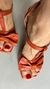 Sandália Salto Taça - Terracota - loja online